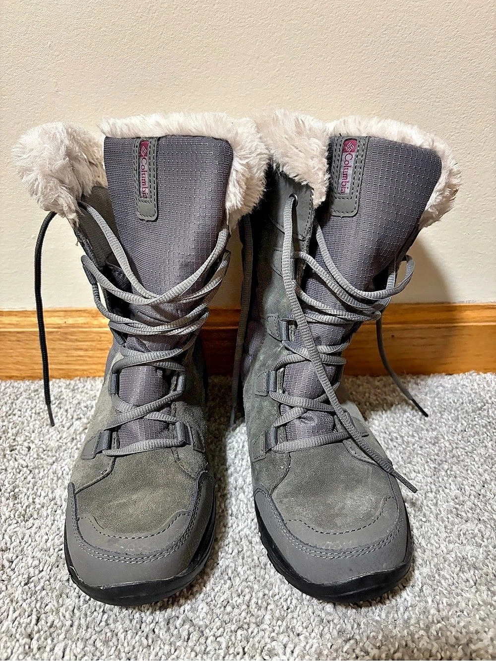 Columbia Minx Mid III Omni-Heat Winter Boots Gray US 7